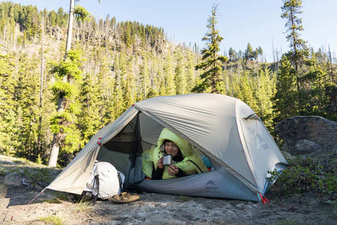 MSR Hubba Hubba LT 1 Person Tent Green Flysheet Backpacking