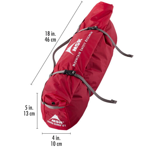 MSR Hubba Hubba LT 1 Person Tent Green Flysheet Backpacking