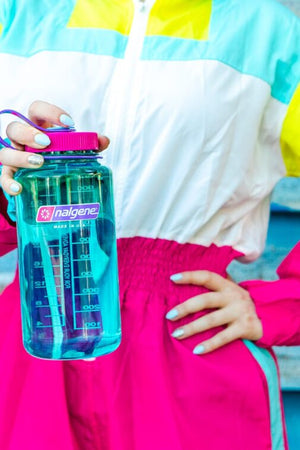 Nalgene Wide Mouth Water Bottle Tritan Sustain Surfer 32oz / 1 Litre