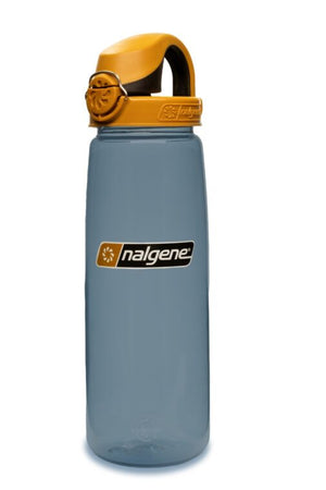 Nalgene On-The-Fly Lock Top Bottle 24oz / 700ml Rhino Brown Black Cap