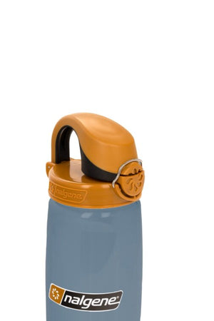 Nalgene On-The-Fly Lock Top Bottle 24oz / 700ml Rhino Brown Black Cap