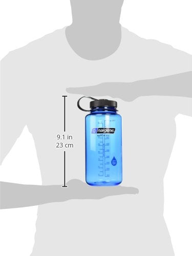 Nalgene Wide Mouth Water Bottle Tritan Sustain Slate Blue  32oz / 1 Litre