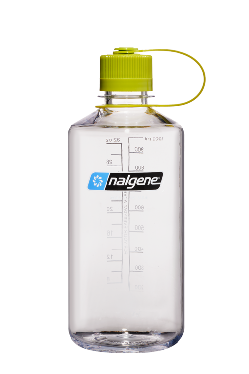 Nalgene Narrow Mouth Water Bottle Tritan Sustain Clear 32oz / 1 Litre