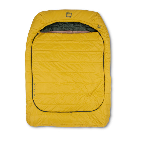 Kelty Tru Comfort Doublewide 20F Sleeping Bag in Olive Oil / Gamescape