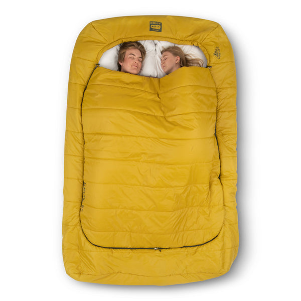 Kelty Tru Comfort Doublewide 20F Sleeping Bag in Olive Oil / Gamescape