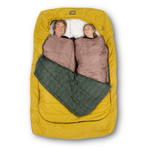 Kelty Tru Comfort Doublewide 20F Sleeping Bag in Olive Oil / Gamescape