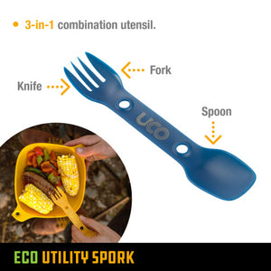 UCO Utility Spork 2 pack Berry Blue & Mustard Yellow