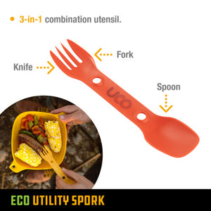 UCO Utility Spork 2 pack Chili Red & Slate Grey