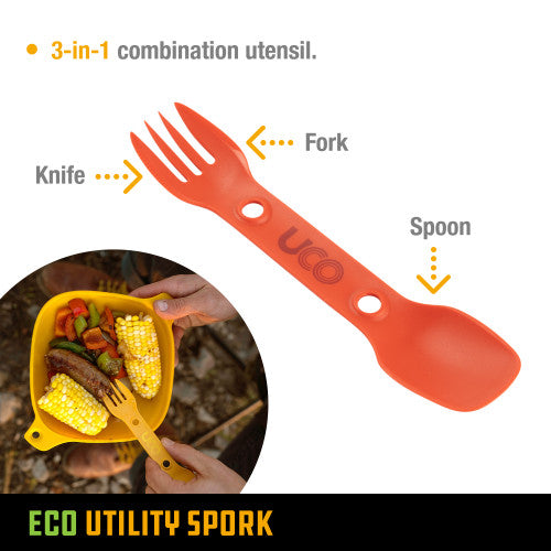 UCO Utility Spork 2 pack Chili Red & Slate Grey