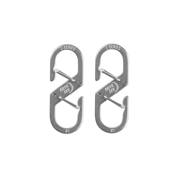 Nite Ize Z-Series Dual Chamber Carabiner - 2 Pack Size 1