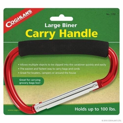 Coghlans Large Biner Carry Handle Metallic Red