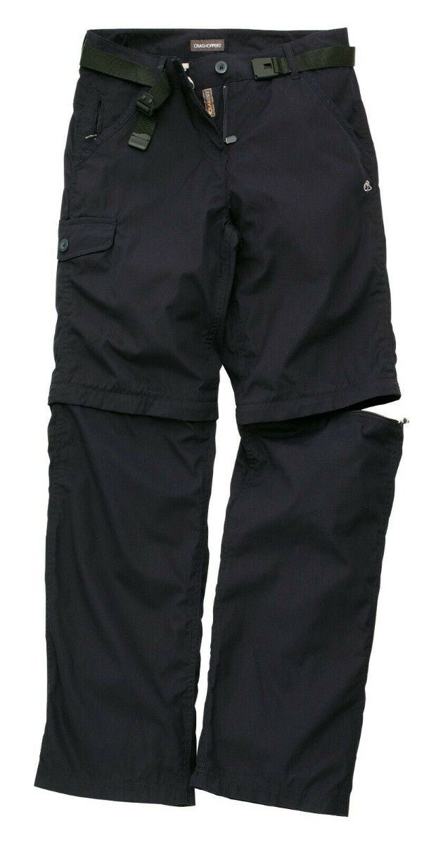 Craghoppers Kiwi Zip Off Convertible Trousers Women's Dark Navy