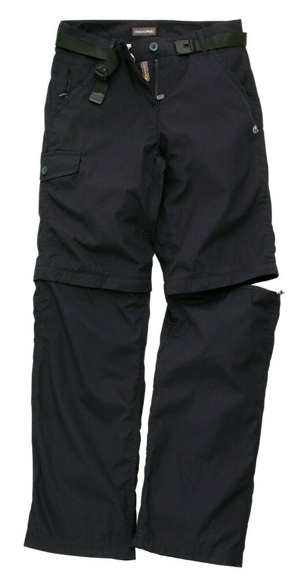 Craghoppers Kiwi Zip Off Convertible Trousers Women's Dark Navy