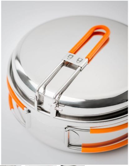 GSI Outdoors Glacier Stainless 1 Person Mess Kit