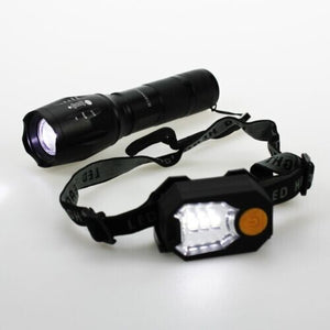 Summit Stormforce Tactical Hi-Power Tactical Light Set 3W Torch & SMD Head Torch