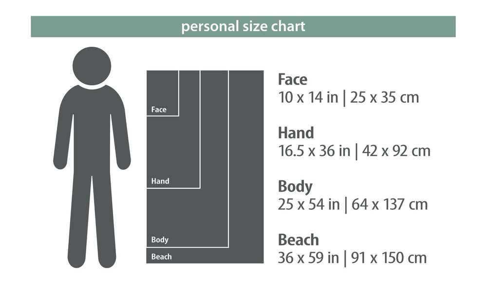 PackTowl Personal Towel Microfiber Camp Towels