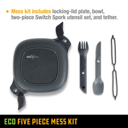 UCO 5 Piece Mess Kit Midnight Grey