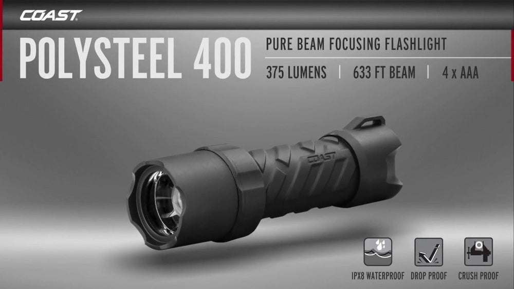 Coast Polysteel 400 LED Torch