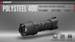 Coast Polysteel 400 LED Torch
