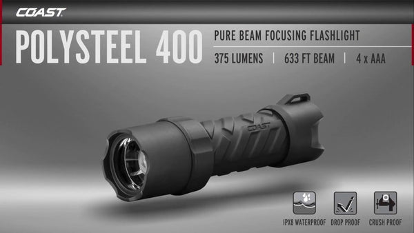 Coast Polysteel 400 LED Torch