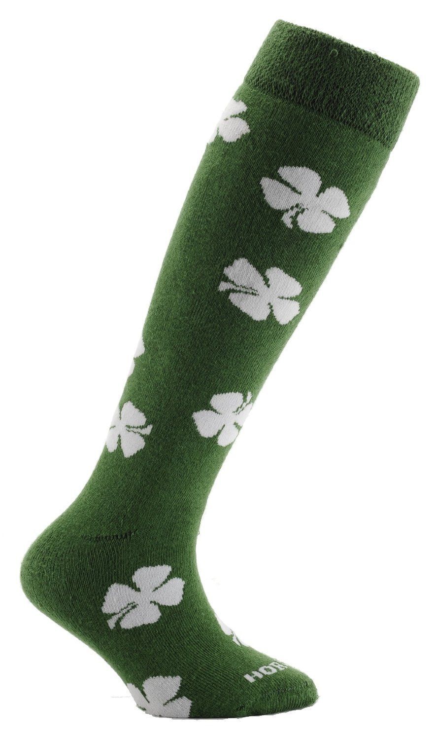 Horizon Kids Welly Socks Four Leaf Green