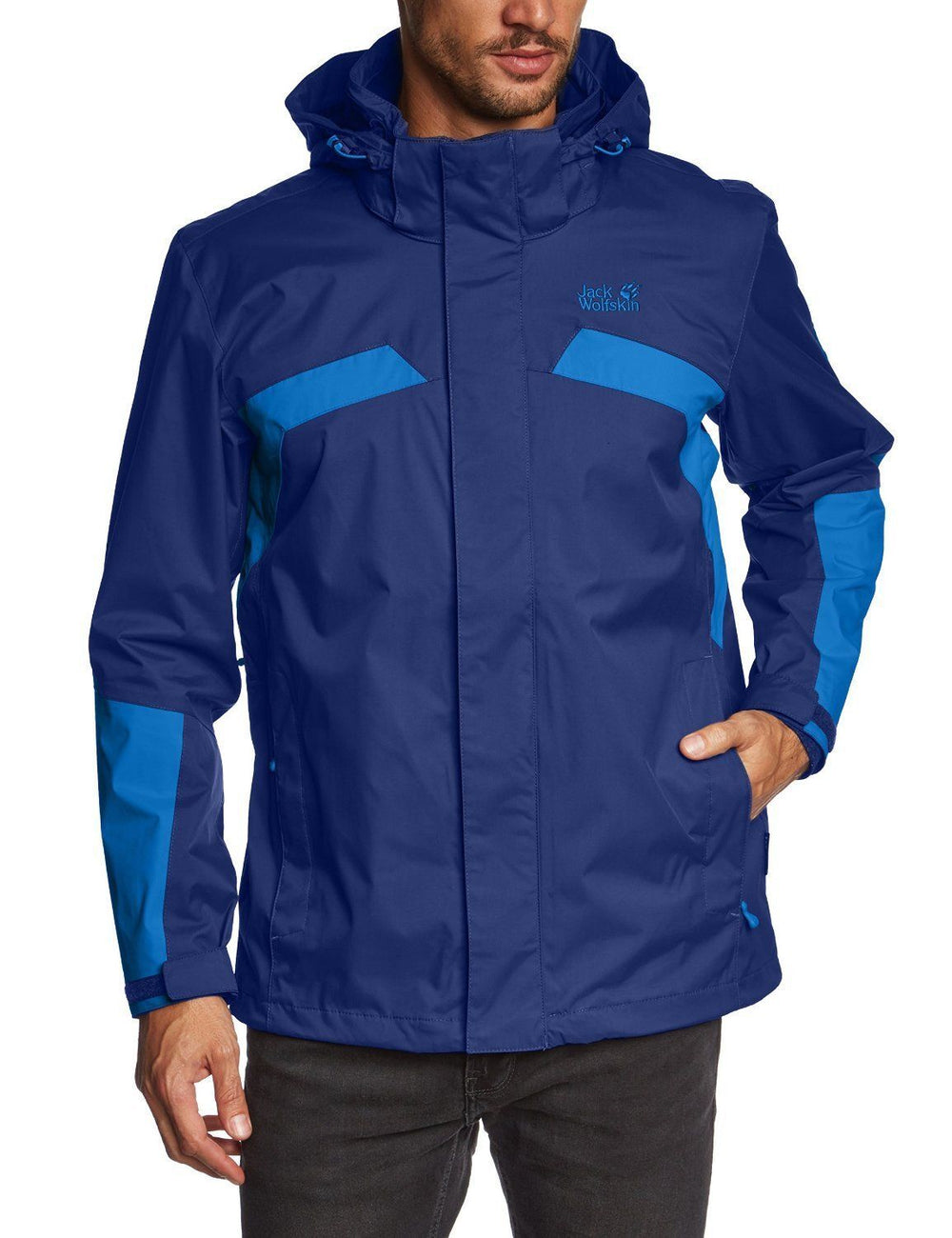 Jack Wolfskin Topaz Mens Waterproof Texapore Jacket Night Sky Blue - Small