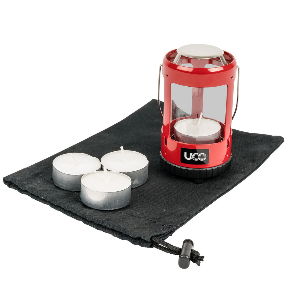 UCO 4 Hour Mini Candle Kit 2.0 Lantern Red Powder