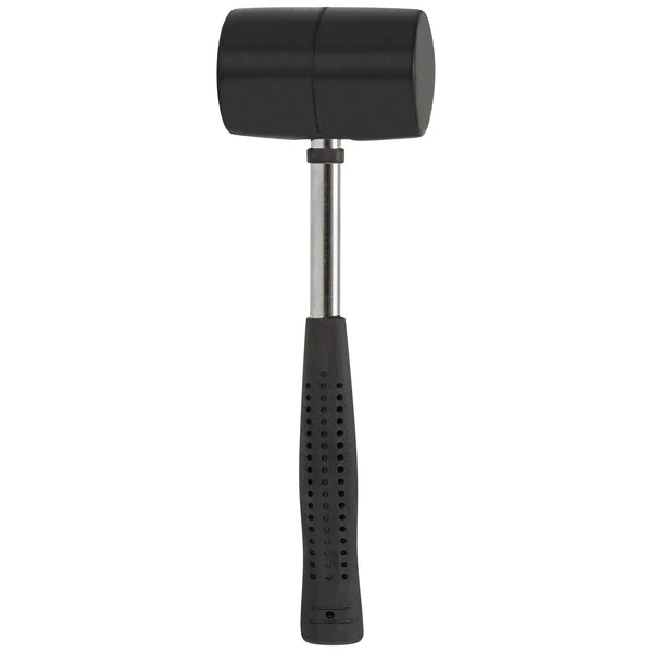 Summit 12oz Rubber Camping Tent Awning Peg Mallet Hammer with Steel Shaft