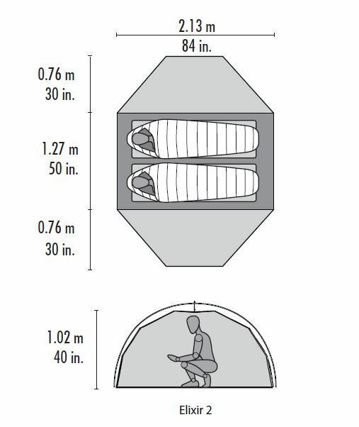 MSR Elixir 2 Tent V2 Green