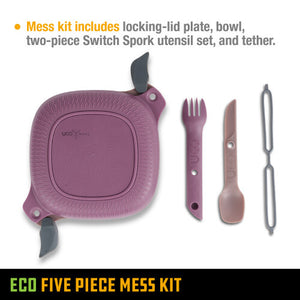 UCO 5 Piece Mess Kit Plum Purple