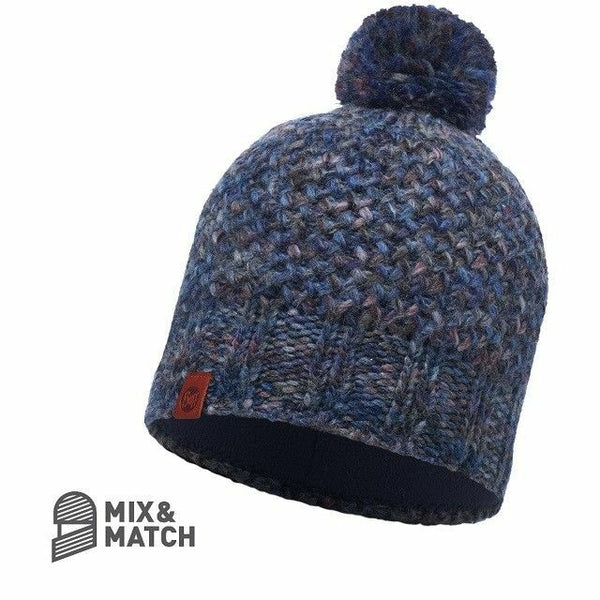 Buff Knitted Polar Hat Margo Blue