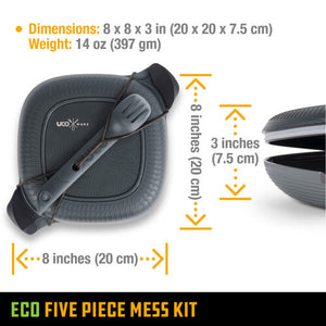 UCO 5 Piece Mess Kit Midnight Grey