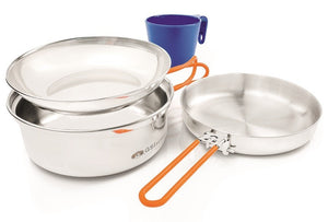 GSI Outdoors Glacier Stainless 1 Person Mess Kit