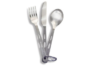 Optimus Titanium 3 Piece Cutlery Set