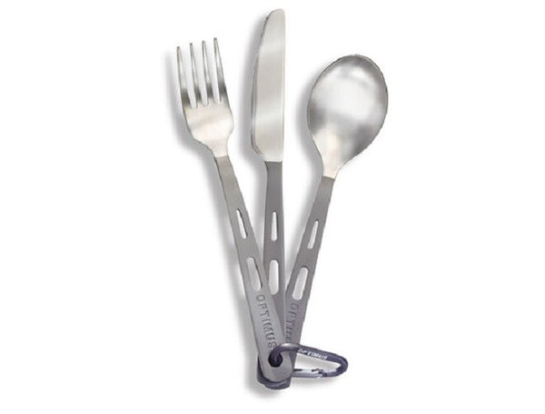 Optimus Titanium 3 Piece Cutlery Set