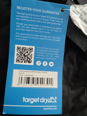 Targetdry Expedition Cargo Waterproof Trousers - Liquorice / Sandstone