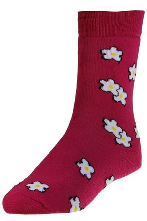 Horizon Kids Outdoor Socks 2 Pack Floral Cerise / Sky