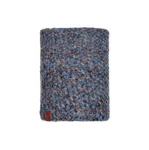 Buff Neckwarmer Knitted Reversible Polar Fleece Margo Blue