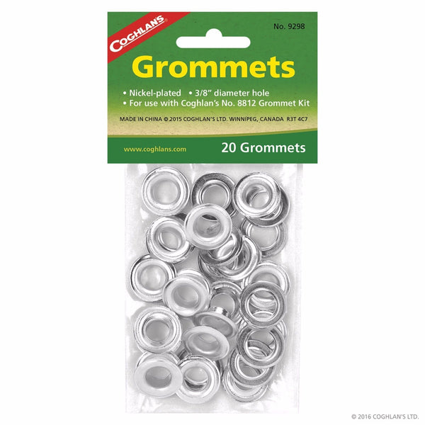Coghlans Nickel Plated Gromets 20 Pack 9.5mm