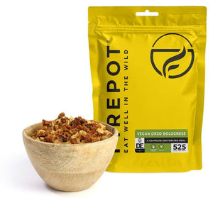 Firepot Vegan Orzo Bolognese Expedition Food Dehydrated Meal DofE