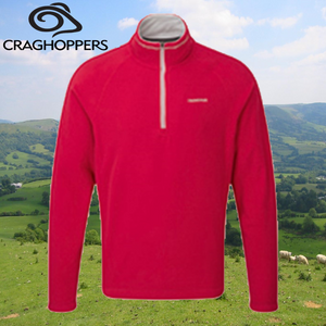 Craghoppers Mens Selby Half Zip Micro Fleece - Chilli