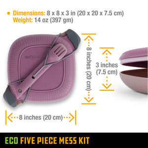 UCO 5 Piece Mess Kit Plum Purple