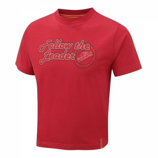 Craghoppers Bear Grylls Kids Follow The Leader T-Shirt Red