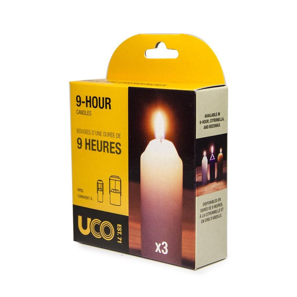 UCO 9 Hour Candles Original Regular Pack of 3