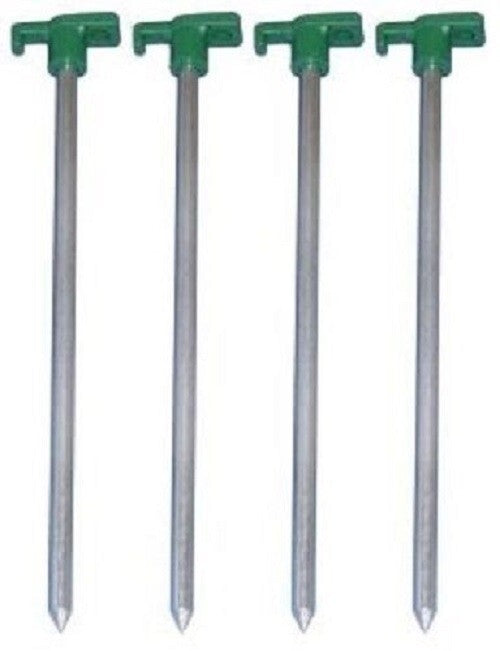 Strider Groundhog Rock 25cm Hard Standing Steel Tent Pegs 4 pack abs plastic