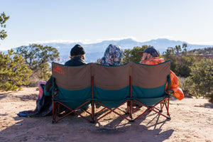Kelty Three Seater Lowdown Couch in Deep Lake/Fallen Rock