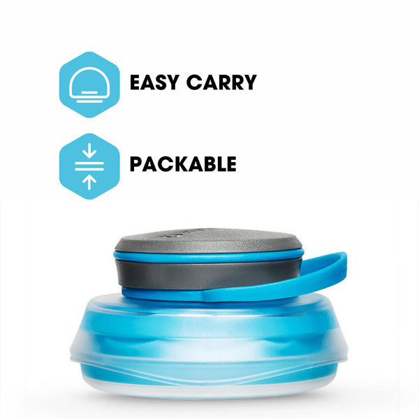 Hydrapak Stash - Collapsible BPA & PVC Free Hiking and Backpacking Water Bottle