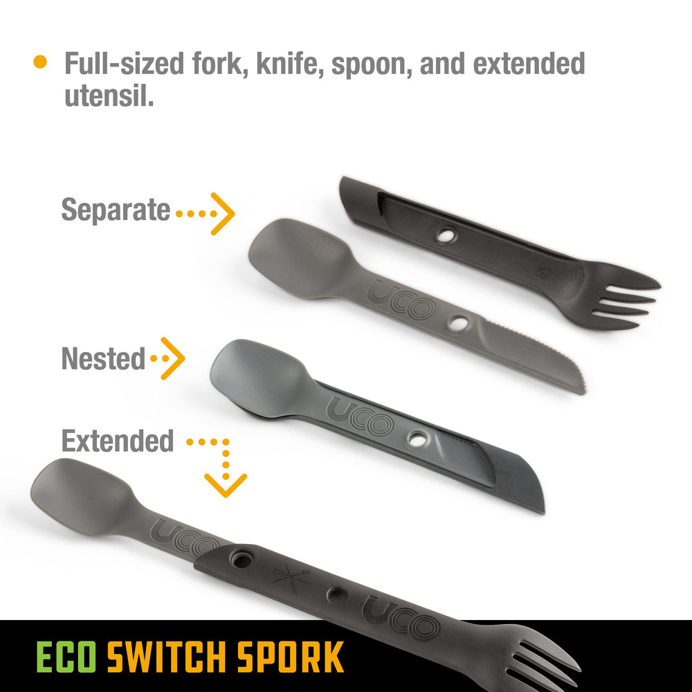 UCO Recycled ECO Switch Spork 2 Piece Utensil Set