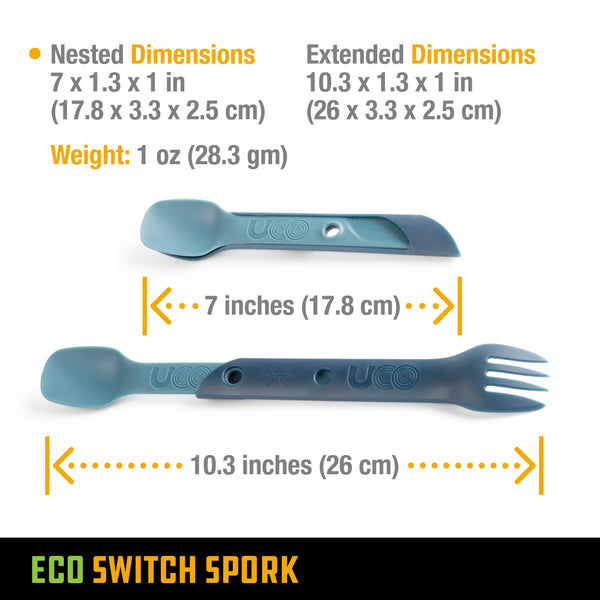 UCO Recycled ECO Switch Spork 2 Piece Utensil Set