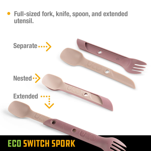 UCO Recycled ECO Switch Spork 2 Piece Utensil Set